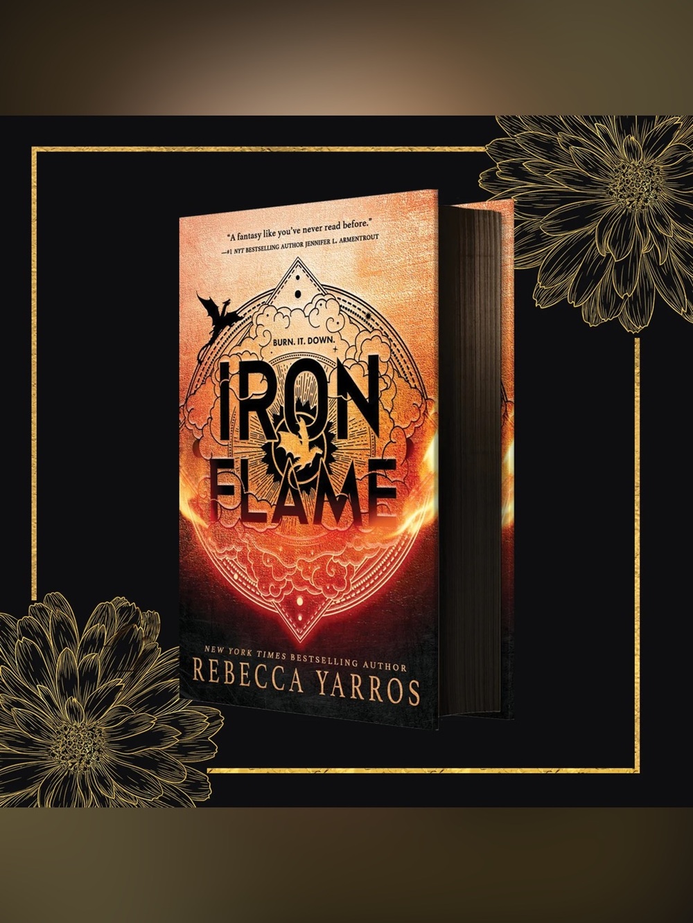 1st Edition Hardback Iron Flame By Rebecca Yarros Limited Edition W/ Black Edges